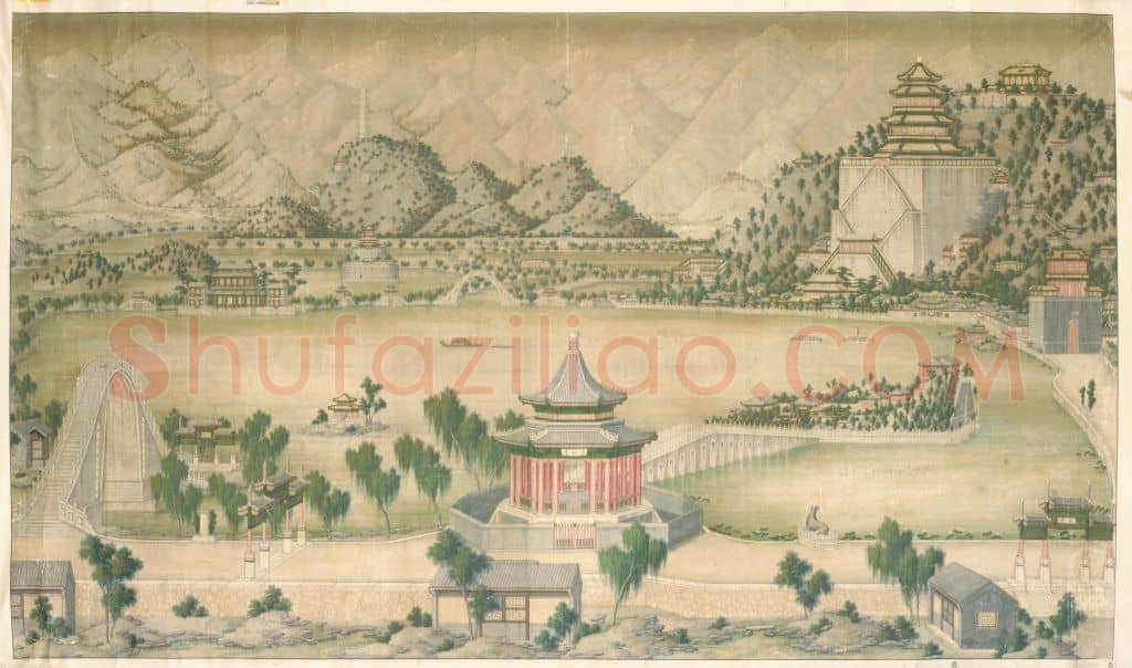 颐和园风景图轴 | 故宫绘画藏品