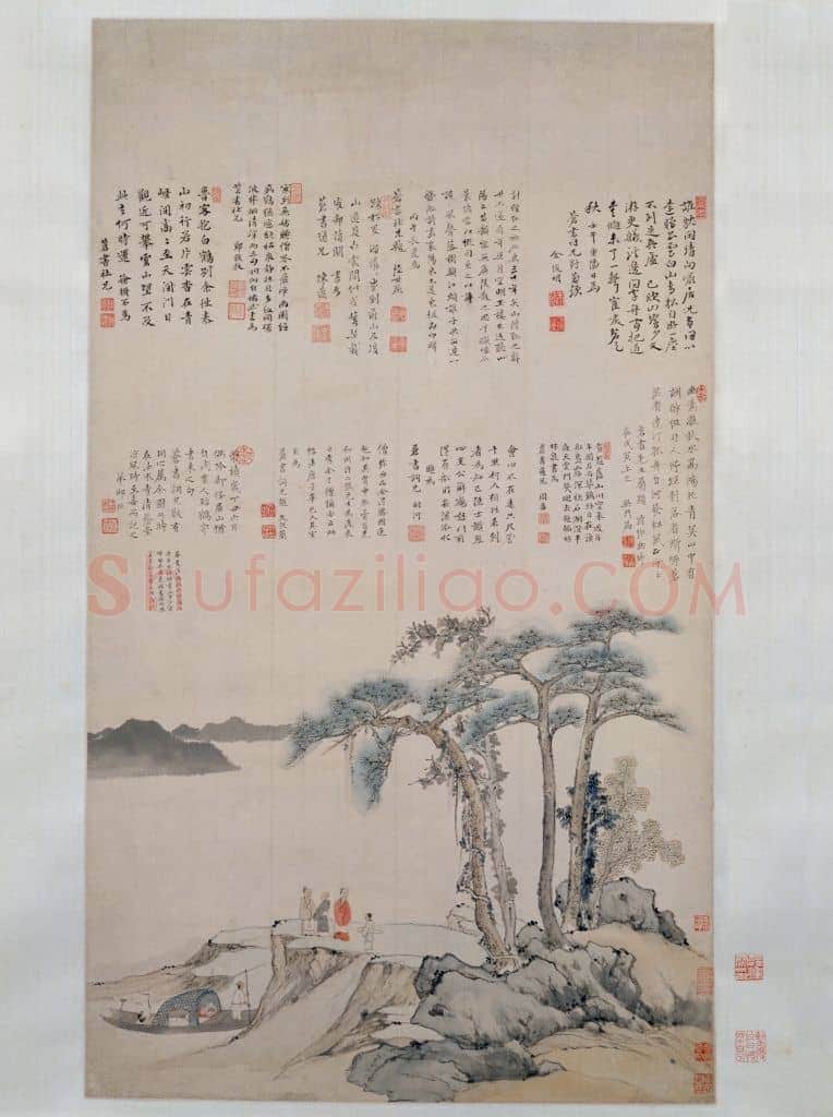邵弥贻鹤寄书图轴 | 故宫绘画藏品