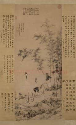 边景昭王绂竹鹤双清图轴 | 故宫绘画藏品