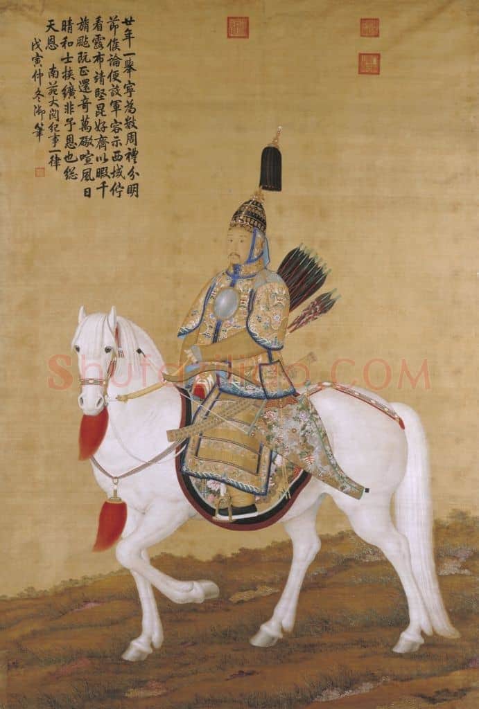 郎世宁乾隆皇帝大阅图轴 | 故宫绘画藏品