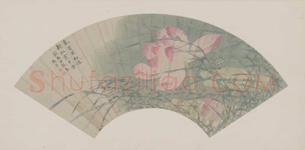 冯宁荷花图扇页 | 故宫绘画藏品