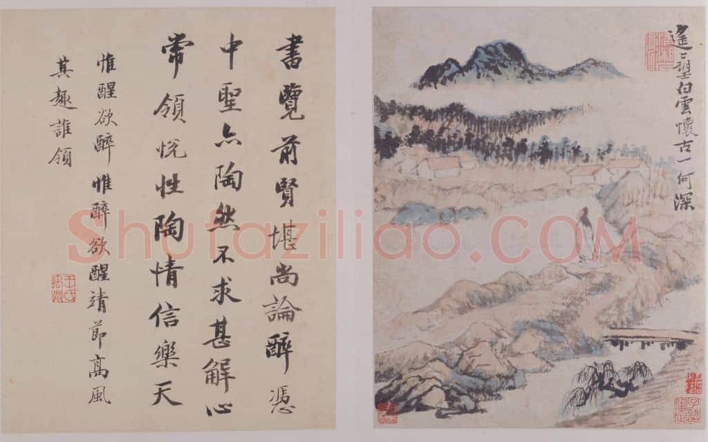 石涛陶渊明诗意图册 | 故宫绘画藏品