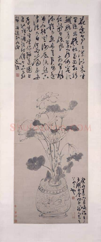 陈道復瓶莲图轴 | 故宫绘画藏品