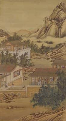 雍正十二月行乐图轴 | 故宫绘画藏品