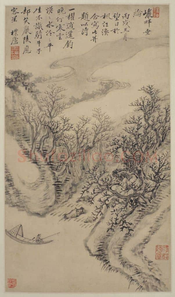 王愫岩畔垂纶图轴 | 故宫绘画藏品
