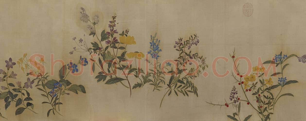 蒋廷锡塞外花卉图卷 | 故宫绘画藏品