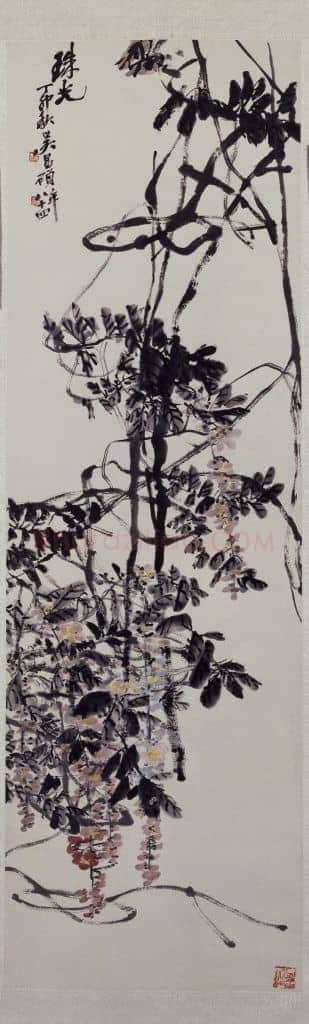 吴昌硕紫藤图轴 | 故宫绘画藏品
