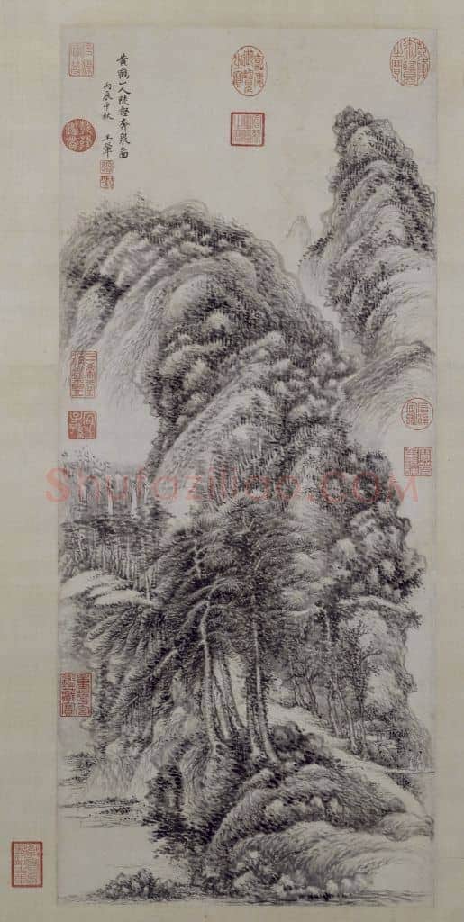 王翚陡壑奔泉图轴 | 故宫绘画藏品
