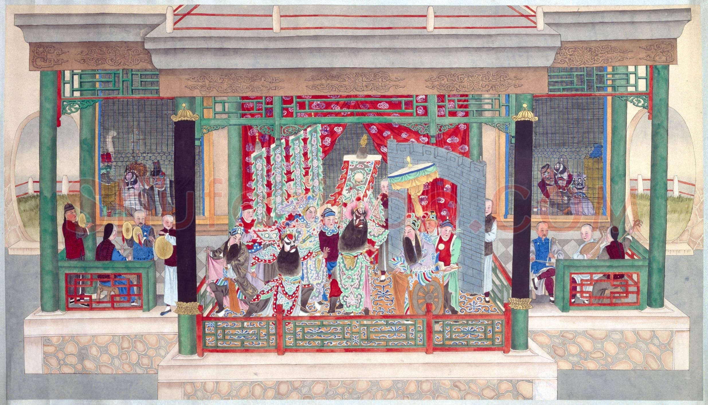 清人画戏剧图轴 | 故宫绘画藏品