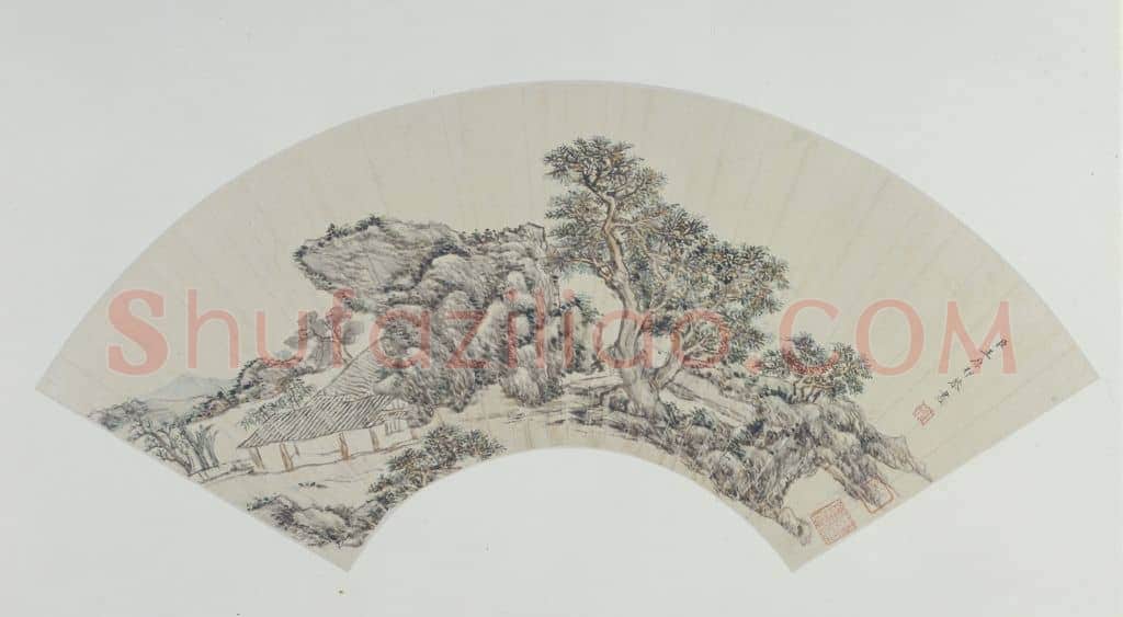 王原祁山水图扇页 | 故宫绘画藏品