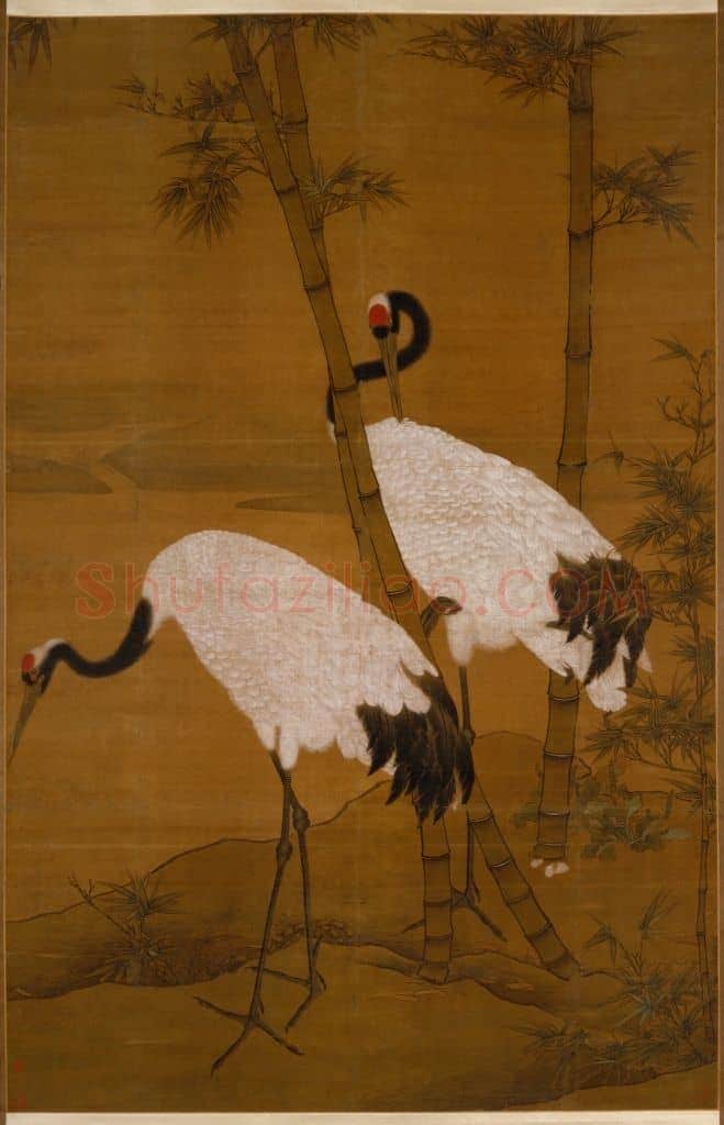 边景昭竹鹤图轴 | 故宫绘画藏品