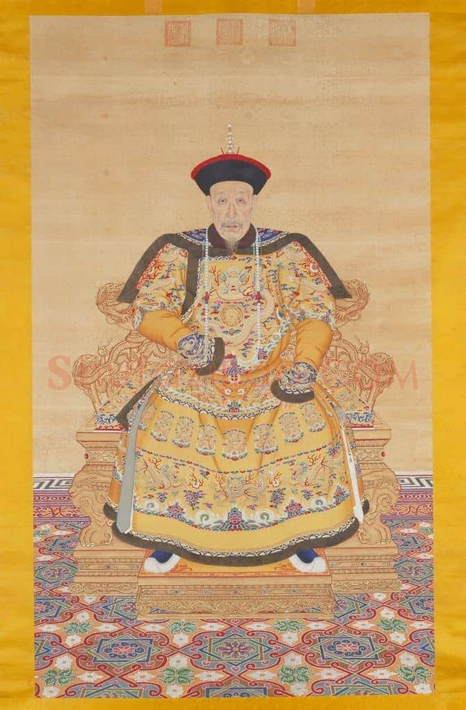 缪炳泰《乾隆皇帝朝服像》轴 | 故宫绘画藏品