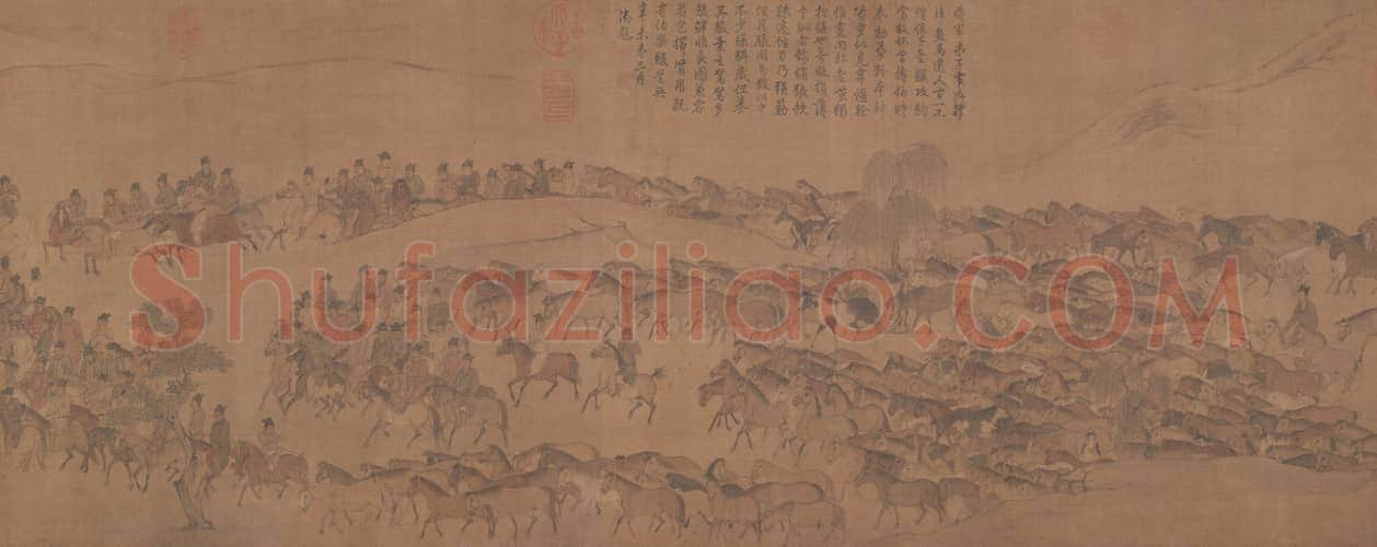李公麟临韦偃牧放图卷 | 故宫绘画藏品