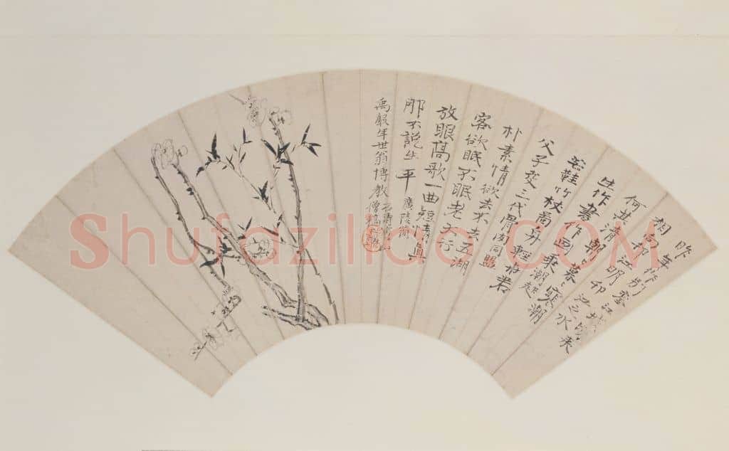 原济梅竹双清图扇页 | 故宫绘画藏品