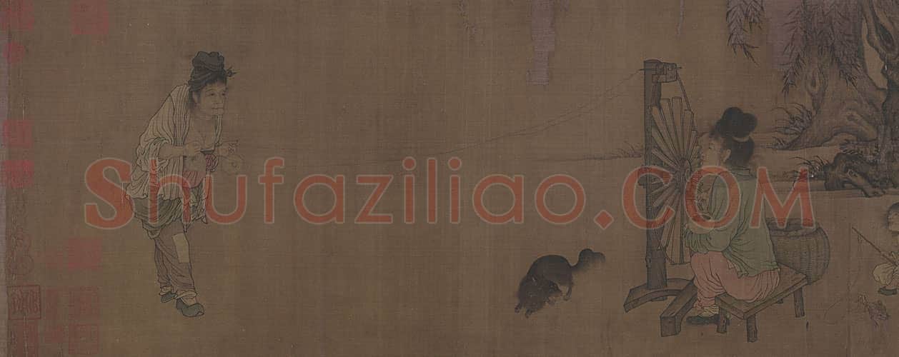 王居正纺车图卷 | 故宫绘画藏品