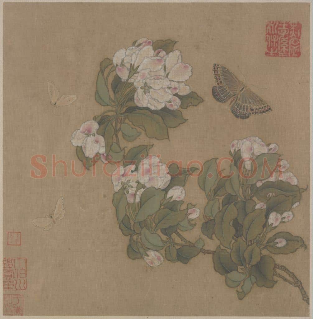 海棠蛱蝶图页 | 故宫绘画藏品