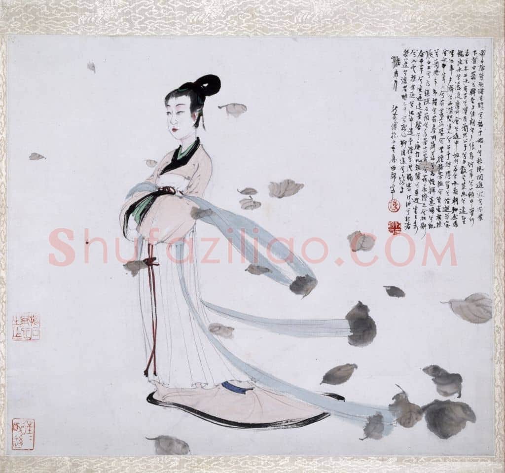傅抱石湘夫人图册页 | 故宫绘画藏品