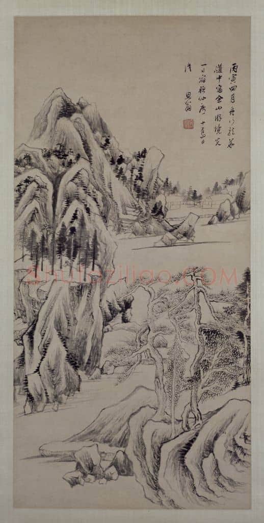 董其昌佘山游境图轴 | 故宫绘画藏品