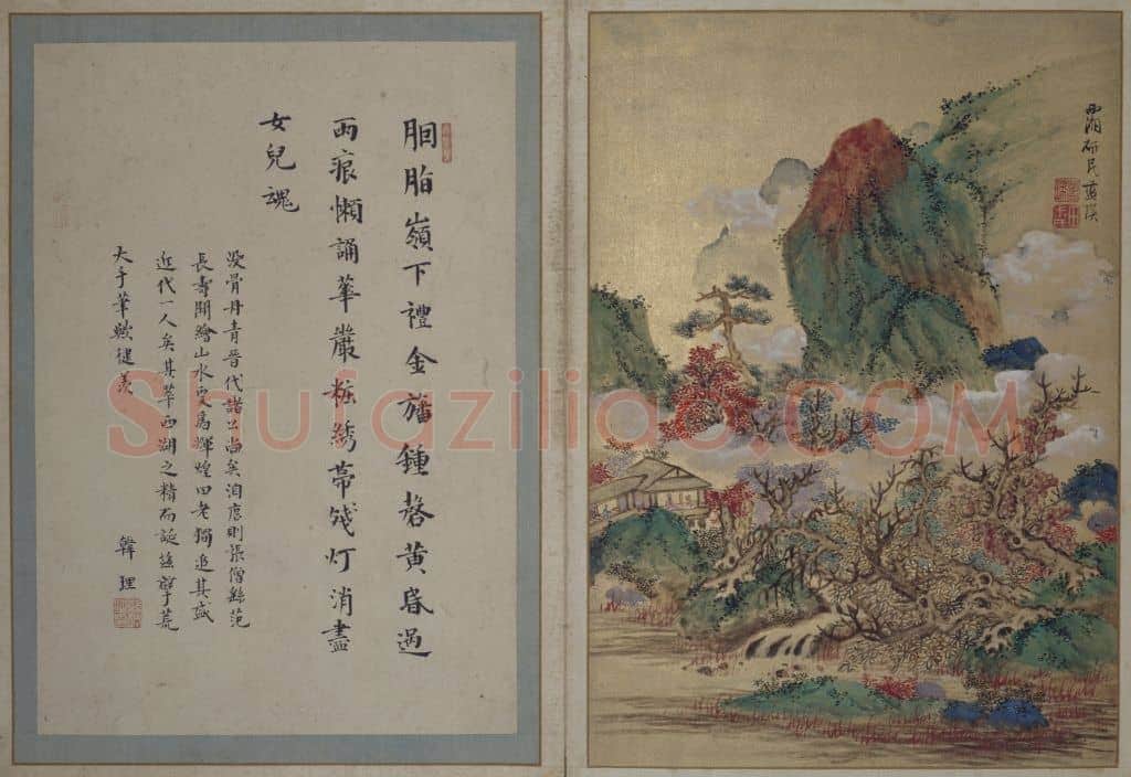 蓝瑛澄观图册 | 故宫绘画藏品