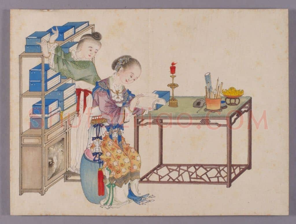 喻兰仕女清娱图册 | 故宫绘画藏品
