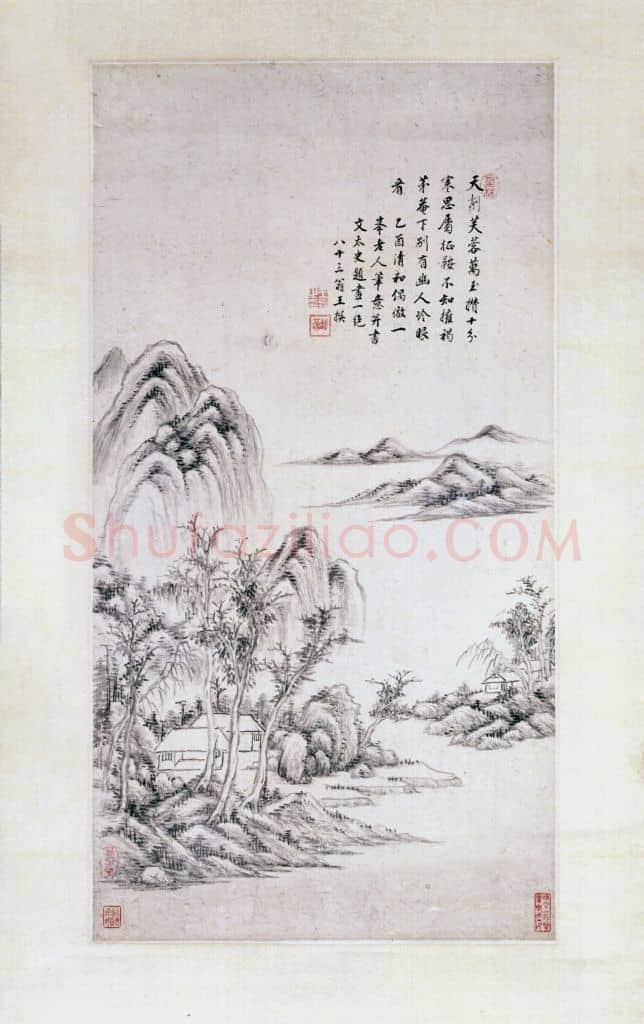 王撰仿子久山水图轴 | 故宫绘画藏品