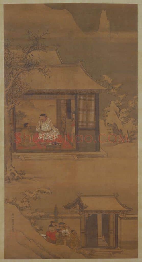 刘俊雪夜访普图轴 | 故宫绘画藏品