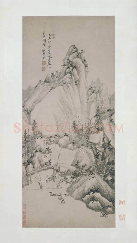张学曾仿北苑山水图轴 | 故宫绘画藏品
