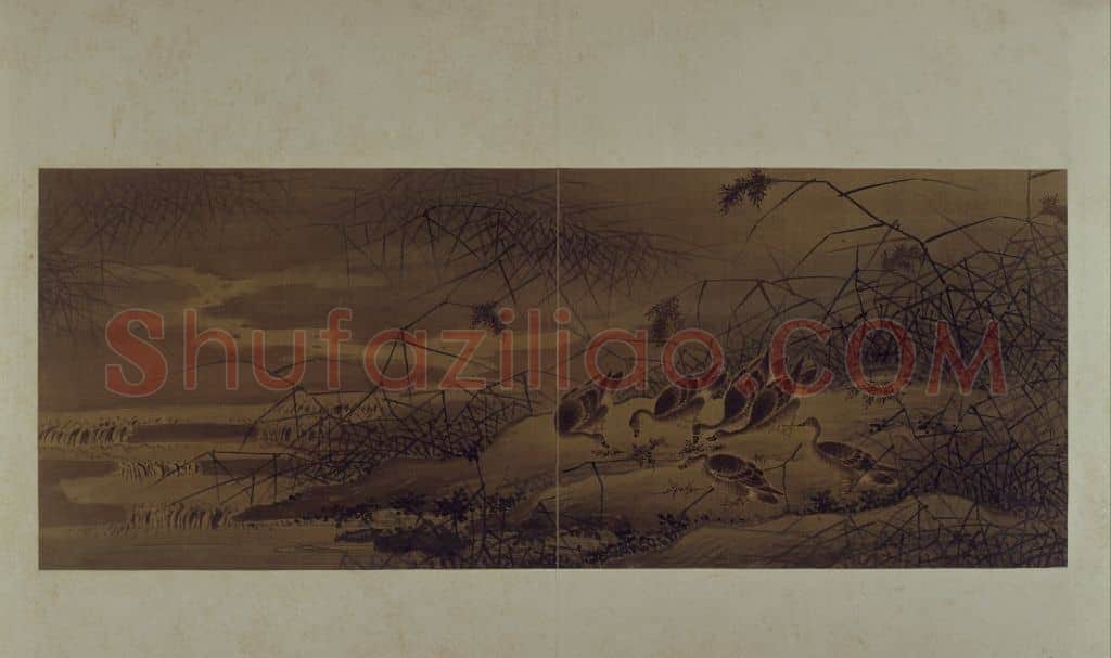 古琴曲《秋鸿》图谱册 | 故宫绘画藏品