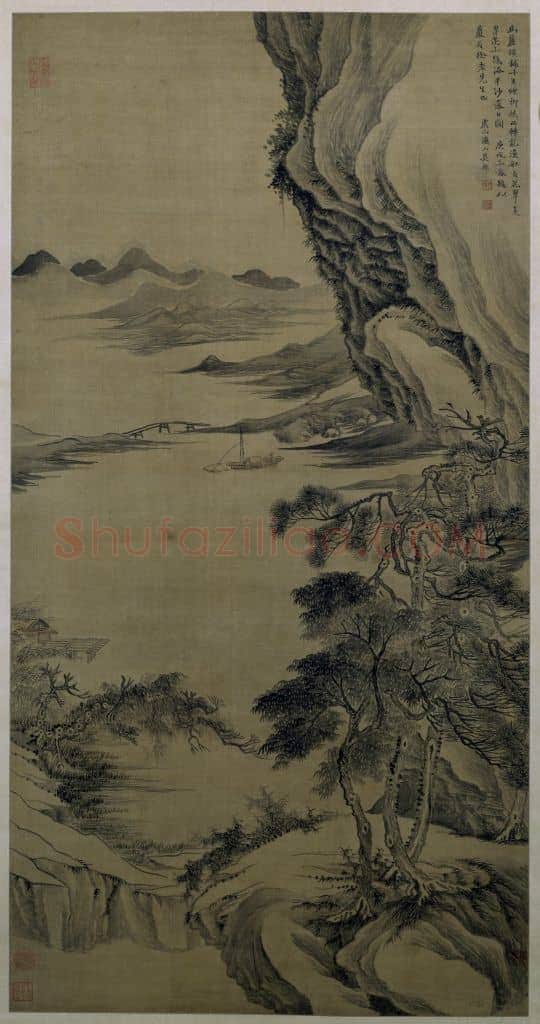 吴历幽麓渔舟图轴 | 故宫绘画藏品