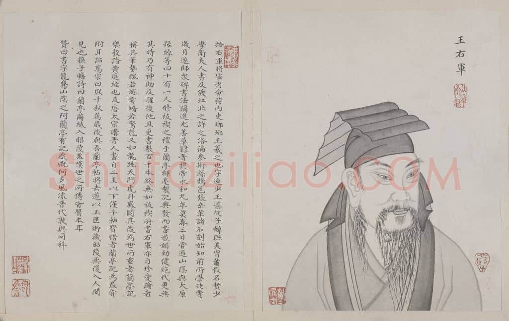 帝王名臣像册之王羲之 | 故宫绘画藏品