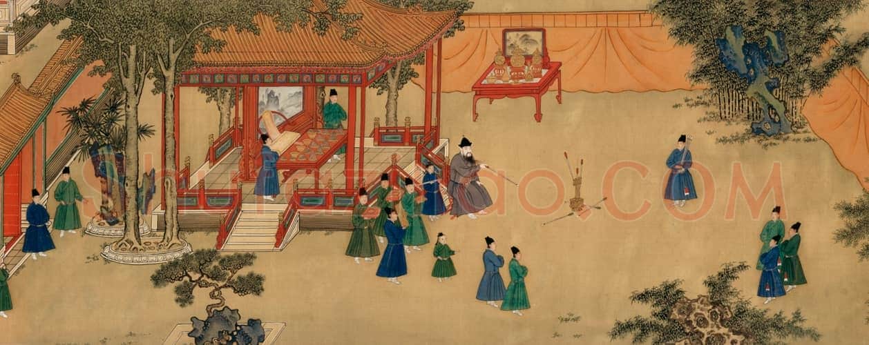 明人朱瞻基行乐图卷 | 故宫绘画藏品