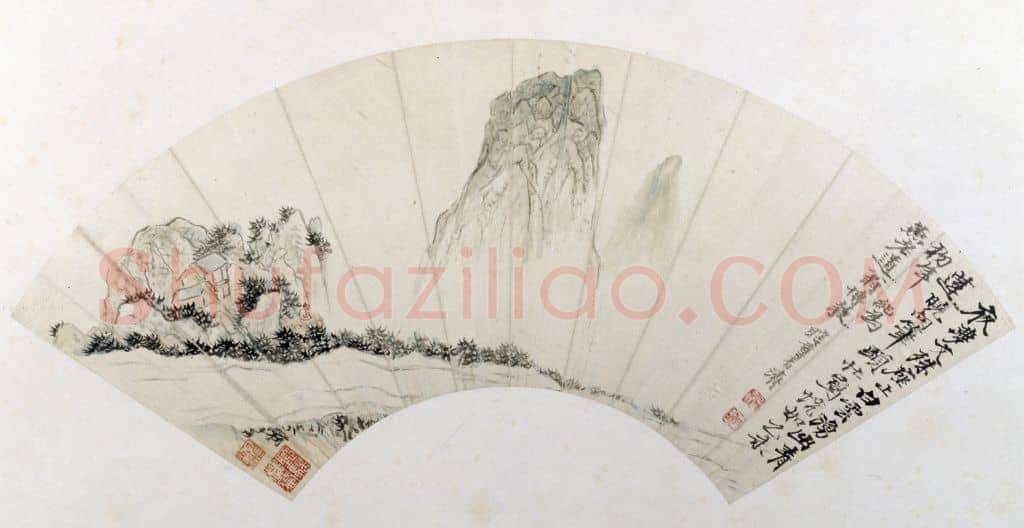 原济奇峰图扇页 | 故宫绘画藏品
