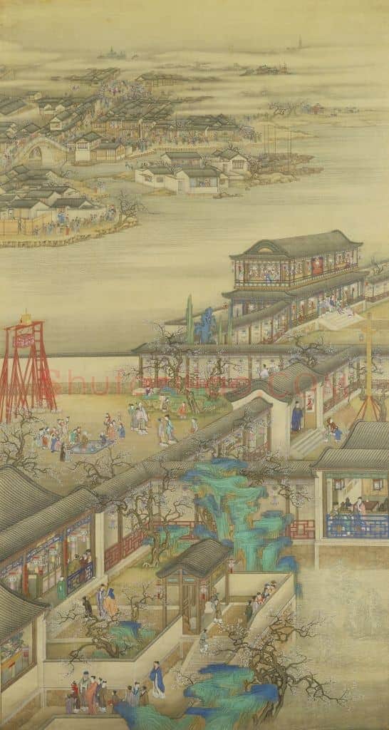 雍正十二月行乐图轴 | 故宫绘画藏品