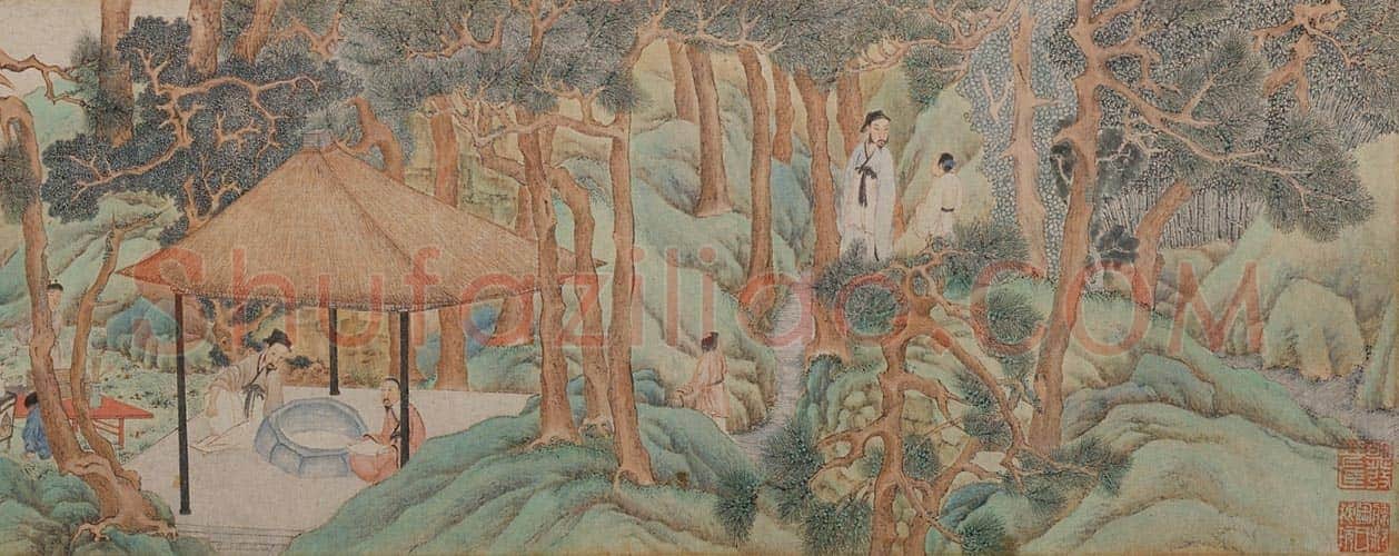 文徵明惠山茶会图卷 | 故宫绘画藏品