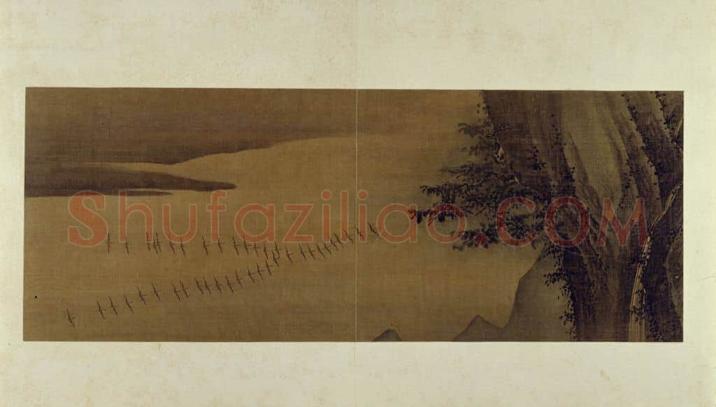 古琴曲《秋鸿》图谱册 | 故宫绘画藏品