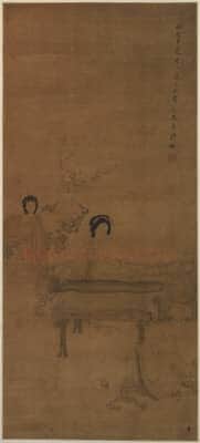 陈洪绶听琴轴 | 故宫绘画藏品