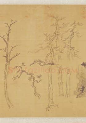 董其昌集古树石画稿卷 | 故宫绘画藏品