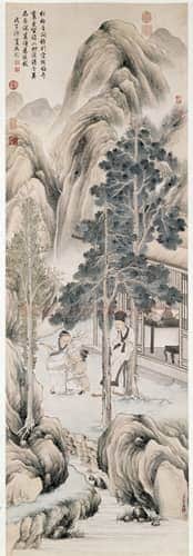 金廷标《接梅图》轴 | 故宫绘画藏品