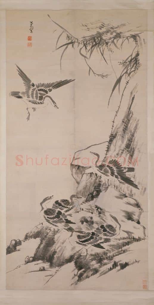 朱耷芦雁图轴 | 故宫绘画藏品