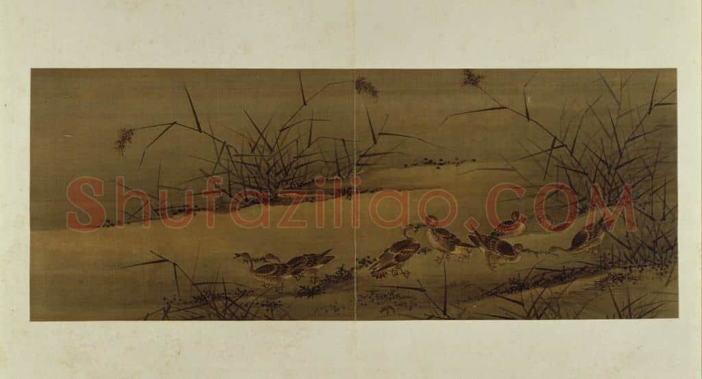 古琴曲《秋鸿》图谱册 | 故宫绘画藏品