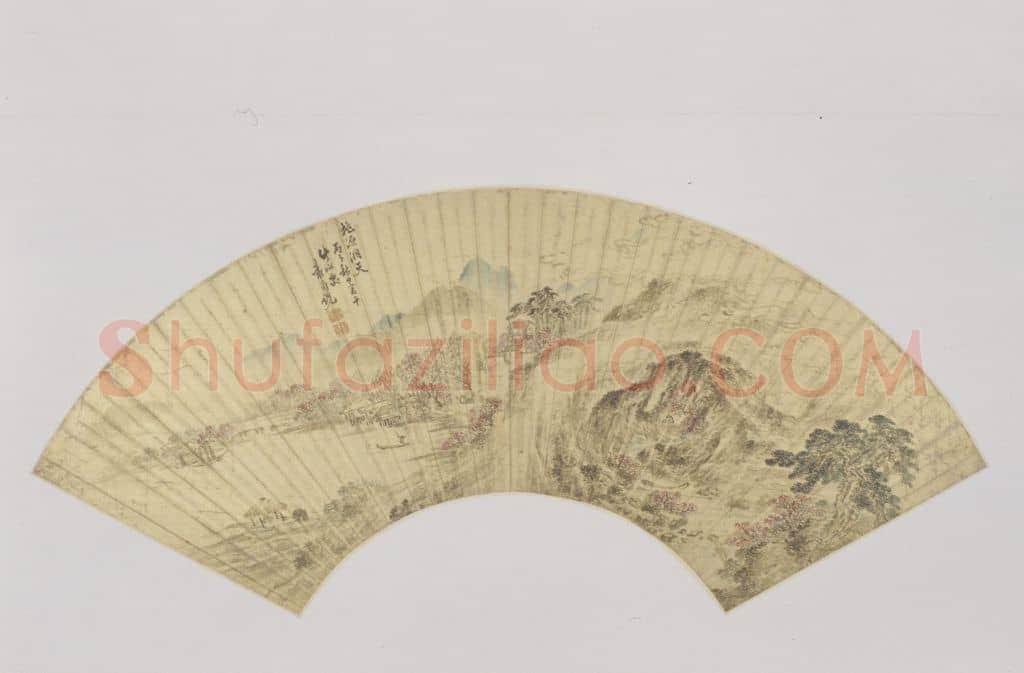 袁尚统桃园洞天图扇页 | 故宫绘画藏品