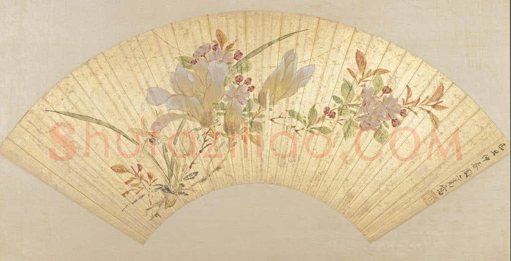 周之冕花卉图扇页 | 故宫绘画藏品