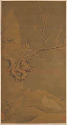 孙隆雪禽梅竹图轴 | 故宫绘画藏品