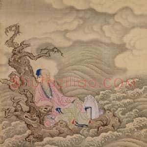 胤禛行乐图册·乘槎成仙页