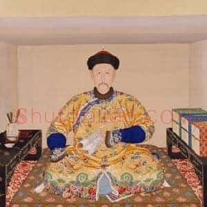 雍正帝读书像轴