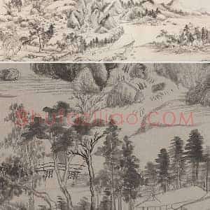 董其昌《荆溪招隐图》山水画全卷