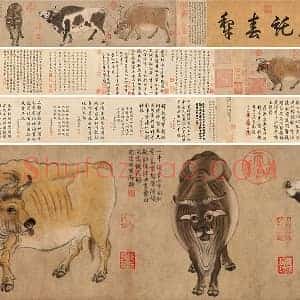 唐代韩滉《五牛图》全卷