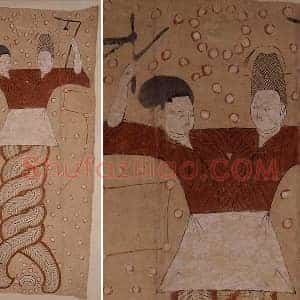 唐代《伏羲女娲图》