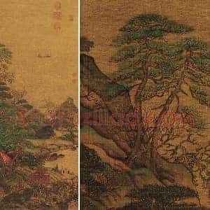 李思训《江帆楼阁图》