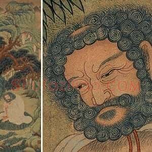 丁云鹏《释迦牟尼图》轴